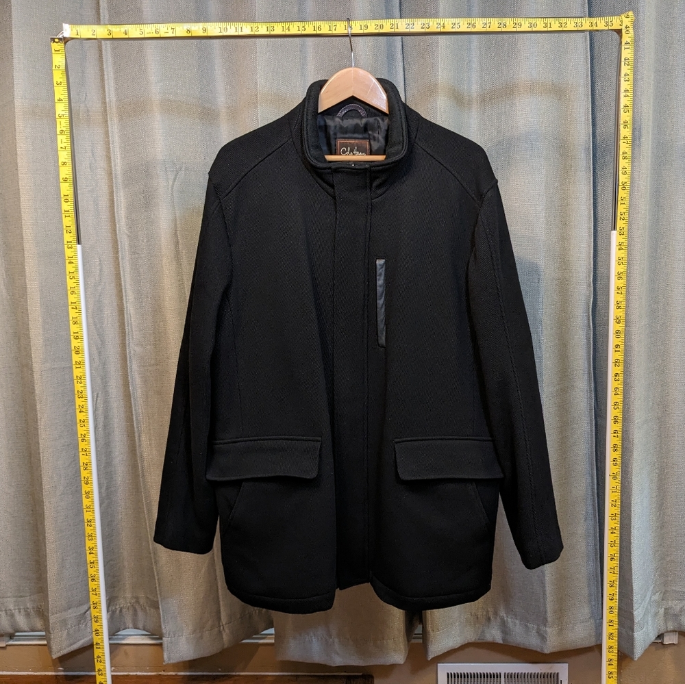 Cole Haan Coat made of 70% virgin wool Size XL in black